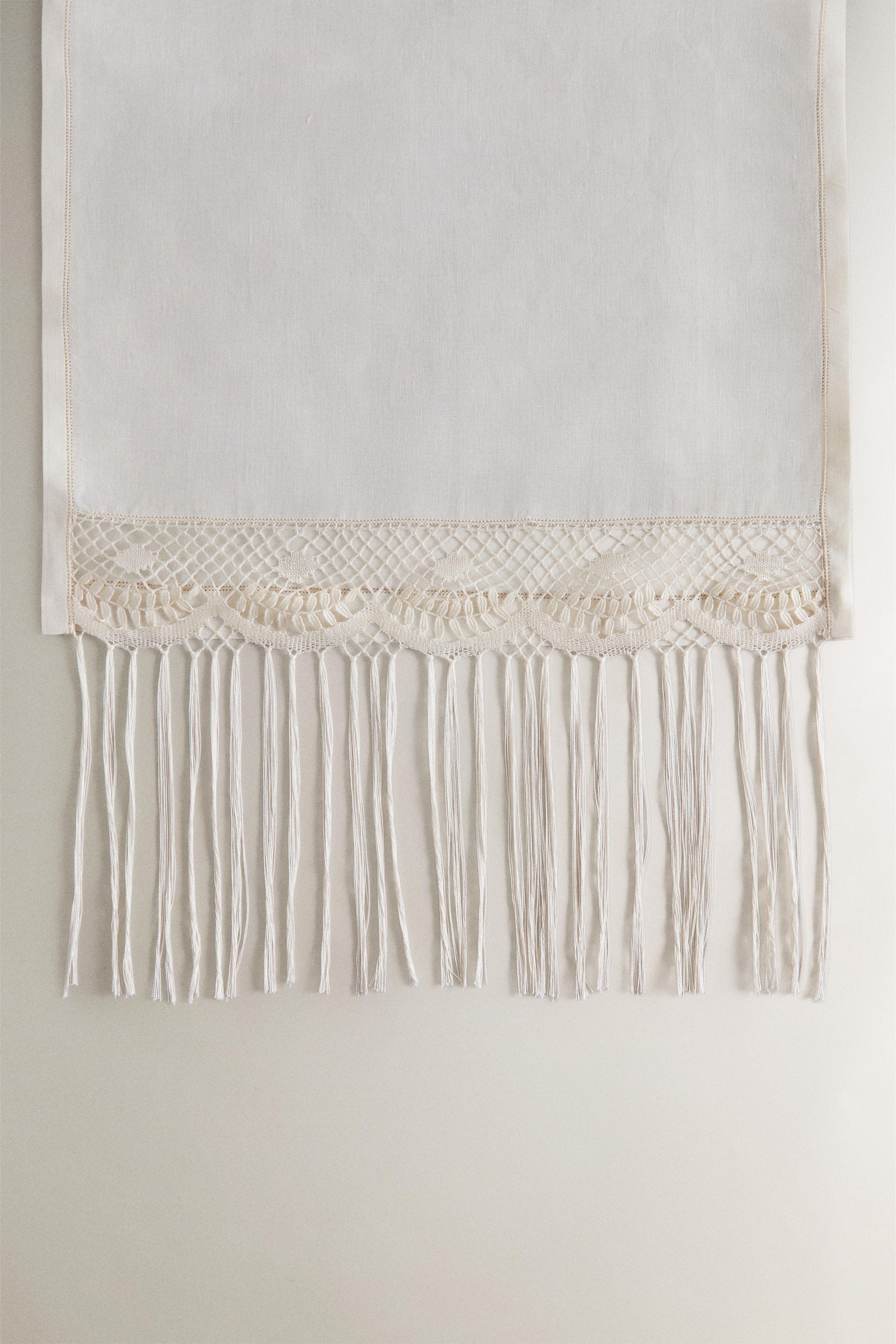 CAMARIÑAS LACE LINEN TOWEL